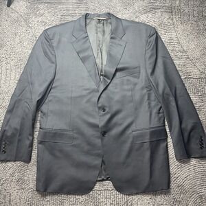 Canali Mens Sport Coat 40R Gray Wool Stretch Blazer Made in Italy